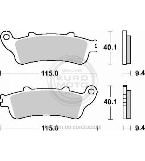 JUEGO PASTILLAS FRENO HONDA PANTHEON 125 98/02 - SBS - R: P147HF