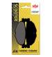 JUEGO PASTILLAS FRENO YAMAHA T-MAX 500 08, T-MAX 530 12 - SBS - R: P185HF