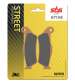 JUEGO PASTILLAS FRENO APRILIA SM 125, KTM GS 125 SINTER - SBS - R: P671HS