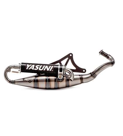 TUBO DE ESCAPE PIAGGIO SCOOTER 50 COLA CARBONO " R " YASUNI R: TUB420C