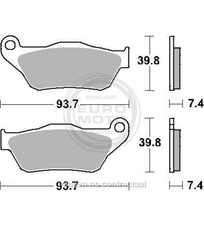 JUEGO PASTILLAS FRENO YAMAHA X-MAX 250 05/09 - SBS - R: P194HF
