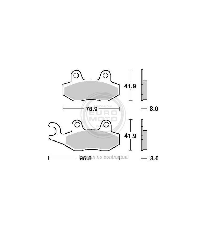 Pastiglie Freno Anteriori PEUGEOT GEOPOLIS 125 Dal 2006 POLINI 174.0017 - 9