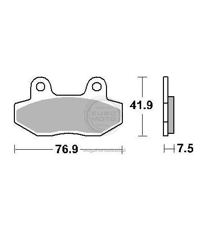 JUEGO PASTILLAS FRENO KYMCO NEXXON 50 08 - SBS - R: P200HF