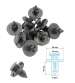 BOLSA ( 10 PIEZAS ) GRAPAS DE CARROCERIA ( 20 X 12 X 16 X 8 ) MODELE C R: 170900G