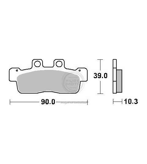 JUEGO PASTILLAS FRENO YAMAHA CYGNUS 125 - SBS - R: P207HF