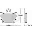 JUEGO PASTILLAS FRENO YAMAHA SR 125 / 250 92/96 SBS R: P550HF