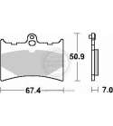 JUEGO PASTILLAS FRENO APRILIA RS 125 92/05 SBS R: P601HF