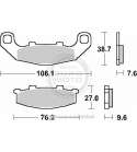 JUEGO PASTILLAS FRENO KAWASAKI NINJA 250 88/07 SBS R: P615HF