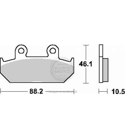 JUEGO PASTILLAS FRENO HONDA AFRICA TWIN 650 88/89 - SBS - R: P647HF