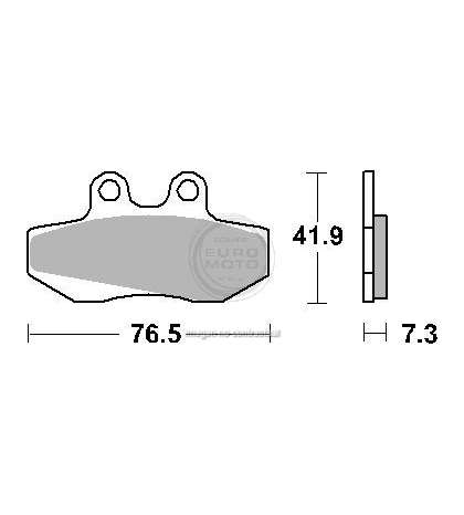 JUEGO PASTILLAS FRENO RIEJU MRX 125 03 - SBS - R: P652HF
