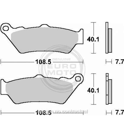 JUEGO PASTILLAS FRENO BMW F GS / DAKAR 650 01/07 - SBS -R: P674HF