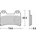 JUEGO PASTILLAS FRENO DUCATI MONSTER 620 02/05 SBS R: P706HF