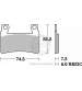 JUEGO PASTILLAS FRENO HONDA CBR RR 600 03/13 - SBS - R: P734HF