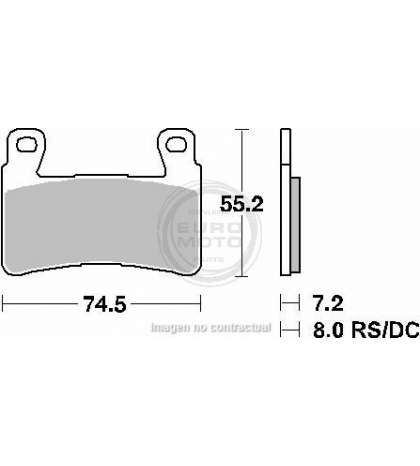 JUEGO PASTILLAS FRENO HONDA CBR RR 600 03/13 - SBS - R: P734HF