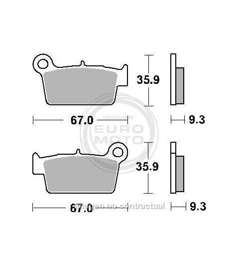 JUEGO PASTILLAS FRENO YAMAHA YZF 450 03 - SBS - R: P790HF