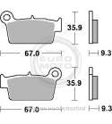 JUEGO PASTILLAS FRENO YAMAHA YZF 450 03 SBS R: P790HF