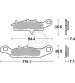 JUEGO PASTILLAS FRENO" SBS " SINTER KAWASAKI KFX 450 07 - SBS - R: P801SI