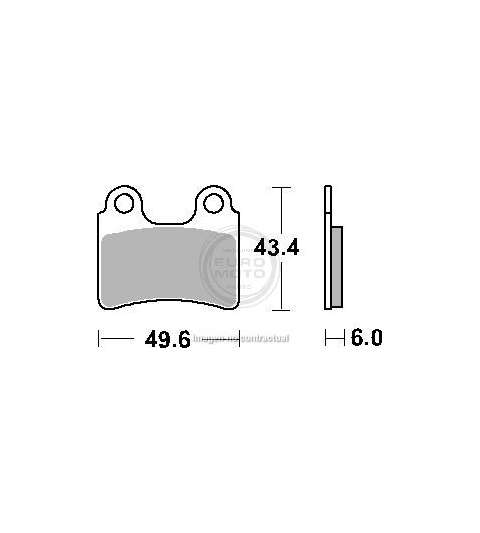 JUEGO PASTILLAS FRENO BETAMOTOR 250 09 - SBS - R: P802HF