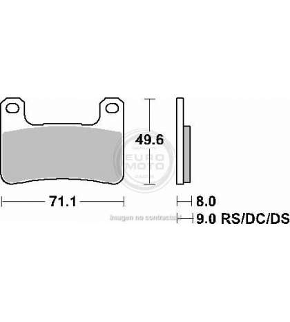 JUEGO PASTILLAS FRENO " SINTER " SUZUKI GSX R 600 04/05 - SBS - R: P806HS