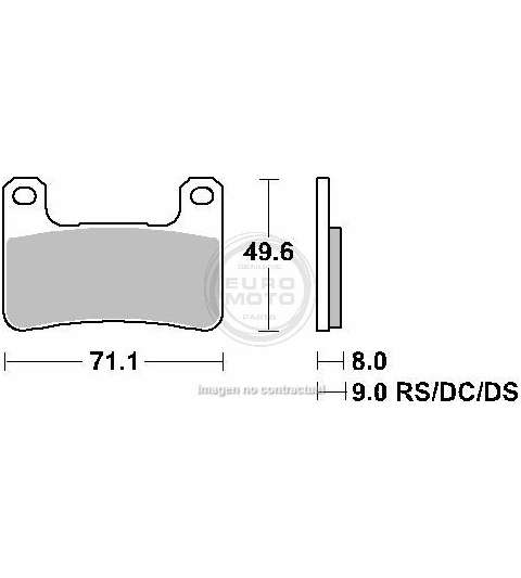 JUEGO PASTILLAS FRENO " SINTER " SUZUKI GSX R 600 04/05 - SBS - R: P806HS