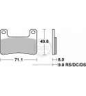 JUEGO PASTILLAS FRENO " SINTER " SUZUKI GSX R 600 04/05 SBS R: P806HS