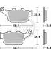 JUEGO PASTILLAS FRENO HONDA CB F 650 14 - SBS - R: P881HF