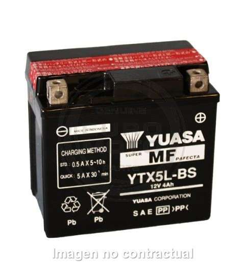 Batería HM CRE F 300 x h290xec año 2011 Yuasa ytx5l-bs AGM cerrado 