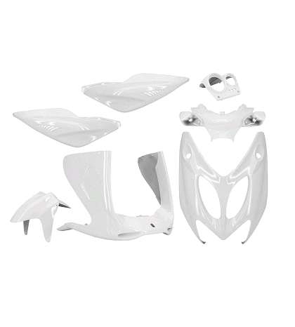 KIT COMPLETO DE CARENADOS YAMAHA AEROX BLANCO 1997 - 2012 ( KIT 7PCS ) R: 366789