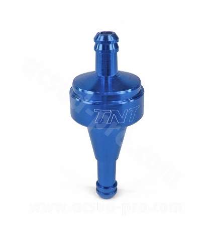 FILTRO DE GASOLINA ANODIZADO CNC AZUL DESMONTABLE Ø6 R: 425020A
