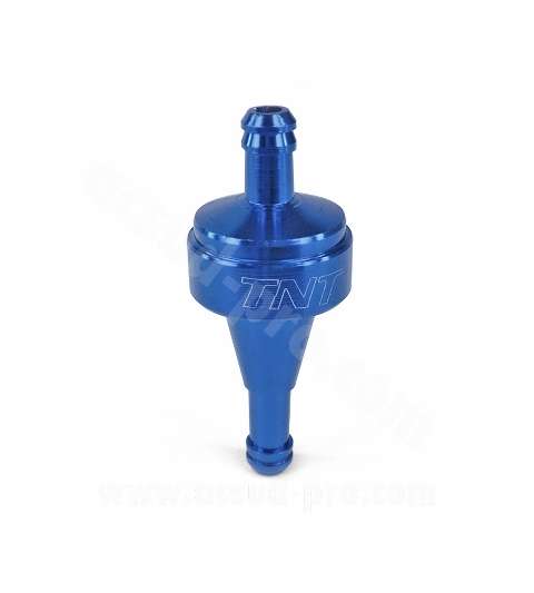 FILTRO DE GASOLINA ANODIZADO CNC AZUL DESMONTABLE Ø6 R: 425020A