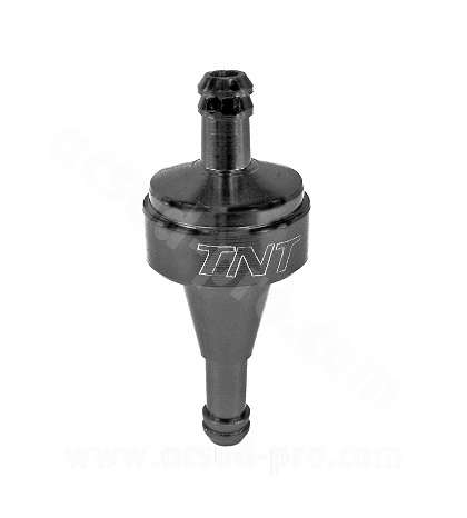 FILTRO DE GASOLINA CNC MATE NEGRO DESMONTABLE Ø6 R: 425020C