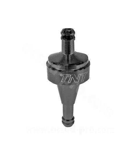 FILTRO DE GASOLINA CNC MATE NEGRO DESMONTABLE Ø6 R: 425020C