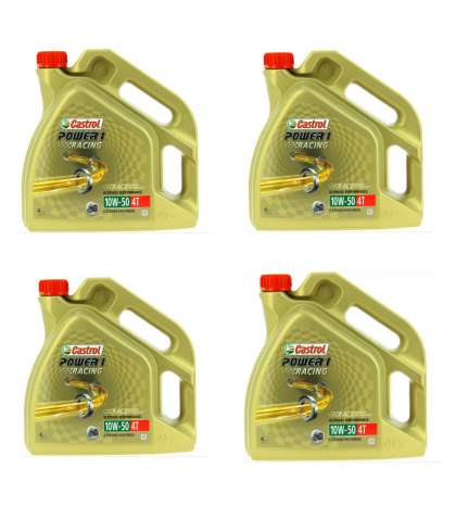 CAJA ( 4 UNIDADES ) ENVASE 4 LITROS CASTROL 10W 50 4 T. SINTÉTICO R: CAS10504L