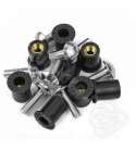 KIT TORNILLOS CÚPULA MOTOCICLETA PLATA ( 8 PIEZAS ) TNT R: 171005A