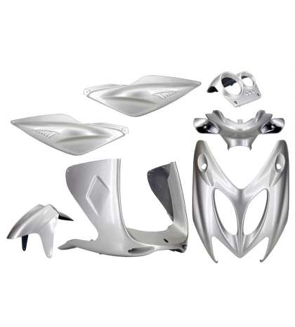 KIT PLASTICOS ( 7 PIEZAS ) YAMAHA AEROX GRIS METALIZADO TNT R: 366729