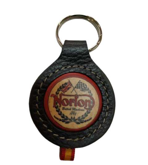 LLAVERO EN PIEL MOTO NORTON