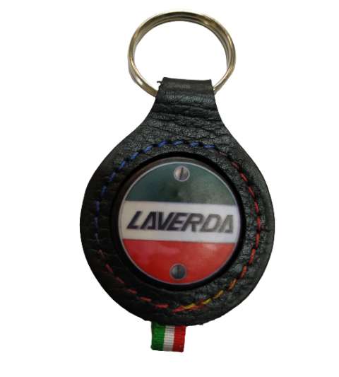 LLAVERO DE PIEL ( FABRICADO EN ESPAÑA ) LOGO LAVERDA