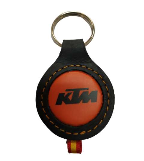 LLAVERO DE PIEL ( FABRICADO EN ESPAÑA ) LOGO KTM
