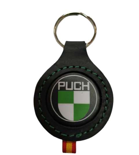 LLAVERO DE PIEL ( FABRICADO EN ESPAÑA ) LOGO PUCH