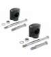 JUEGO TORRETAS MANILLAR 28,6 NEGRO MATE R: J616NM