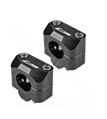JUEGO TORRETAS MANILLAR NOEND ALUMINIO ADAPT. 28.6 ANODIZADO NEGRO R:303196A