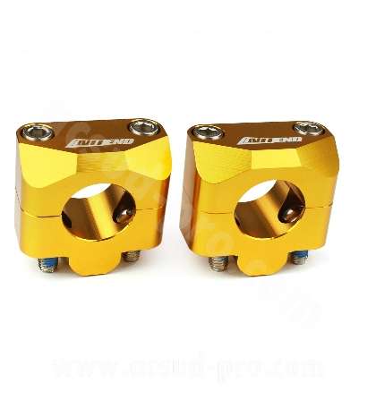 JUEGO TORRETAS NOEND ALUMUNIIO ADAPT. MANILLAR 28.6 ORO ANODIZADO R: 303196B
