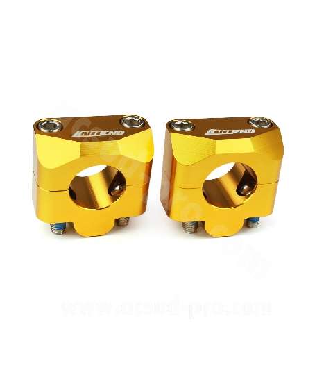 JUEGO TORRETAS NOEND ALUMUNIIO ADAPT. MANILLAR 28.6 ORO ANODIZADO R: 303196B
