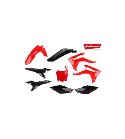 KIT MX HONDA CRF250F(14-17) 450R(13-16) ROJO CR04/NEGRO POLISPORT R: 90832