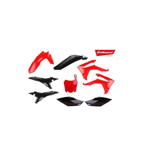 KIT MX HONDA CRF250F(14-17) 450R(13-16) ROJO CR04/NEGRO POLISPORT R: 90832