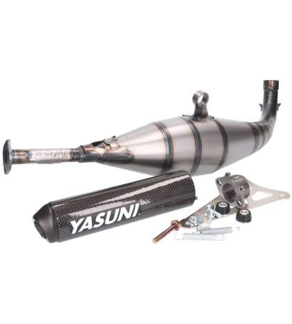 TUBO DE ESCAPE AEROX / JOG RR CARRERA 40 ( COMPETICIÓN ) COLA CARBONO YASUNI R: TUB826C