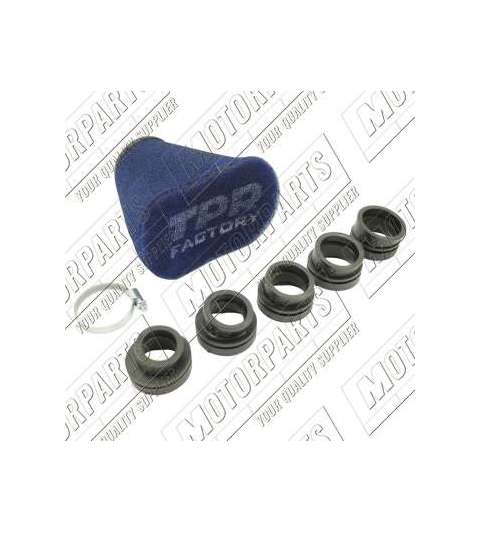 FILTRO DE AIRE DE FÁBRICA DE TPR Ø28-32-36-39-43 AZUL R: 99AF2843B