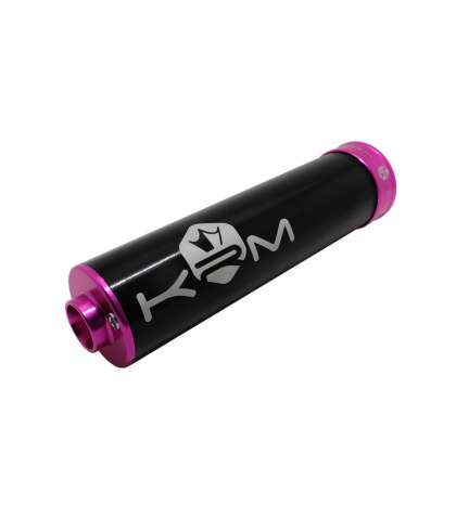 SILENCIADOR 70/90 C.C. ALUMINIO NEGRO ROSA KRM R: KR277F