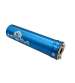 SILENCIADOR ESCAPE 90 / 110 C.C. ALUMINIO AZUL KRM R: KR206F