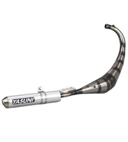 TUBO ESCAPE MINARELLI AM 6 / DERBI SENDA 50 E2 / E3 COLA PLATA YASUNI R: TUB810